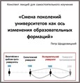 Конспект лекций для самостоятельного изучения «Смена поколений университетов как ось изменения образовательных формаций» 00003 - фото 4510